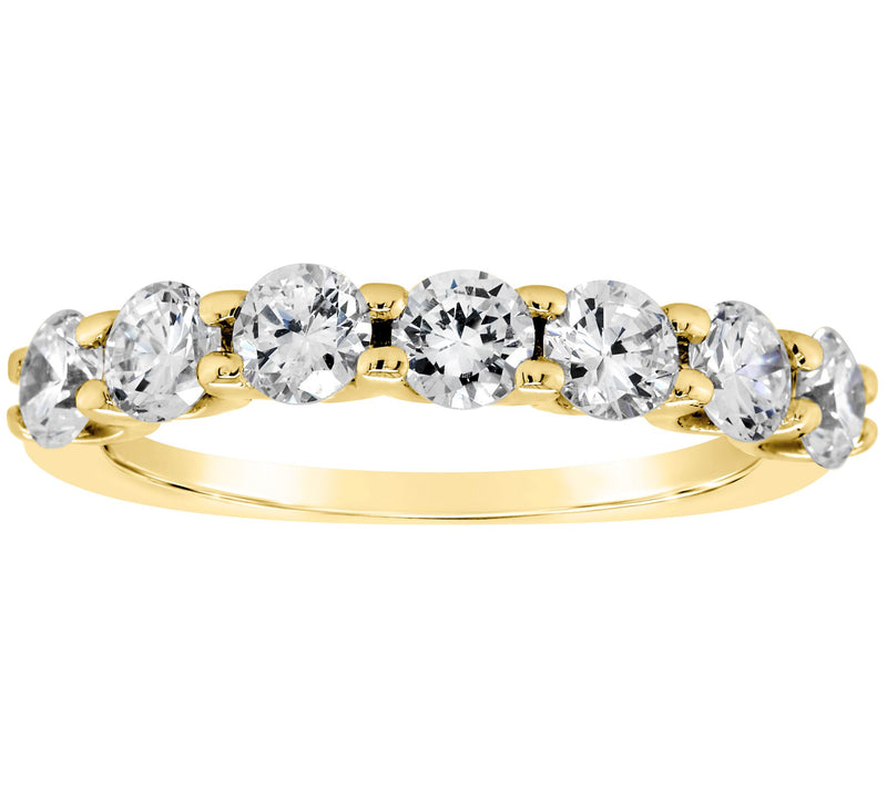 Affinity 14K Gold 1.35 cttw 7-Stone Diamond Ring — View 5