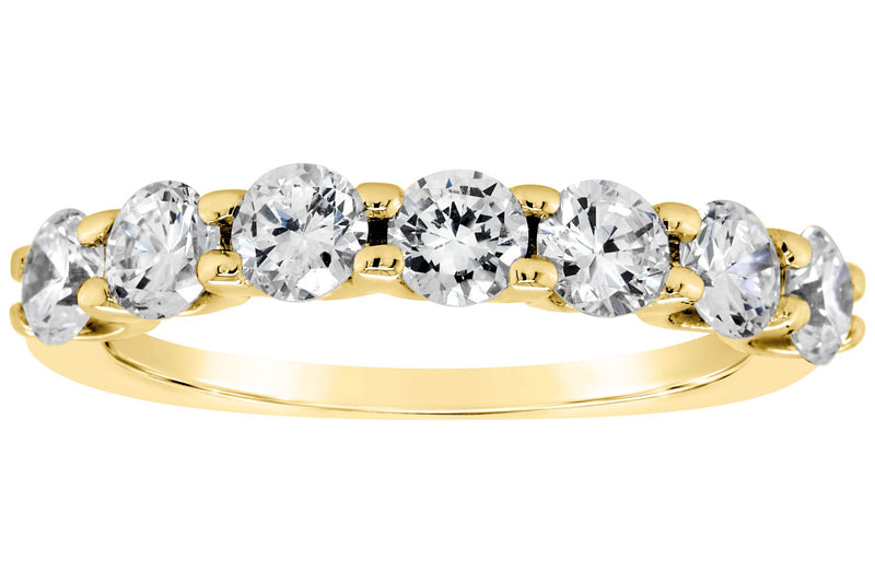 Affinity 14K Gold 1.35 cttw 7-Stone Diamond Ring — Main view