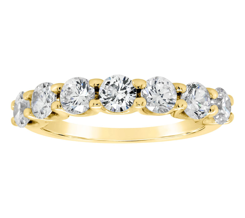 Affinity 14K Gold 1.70 cttw 7-Stone Diamond Ring — View 5