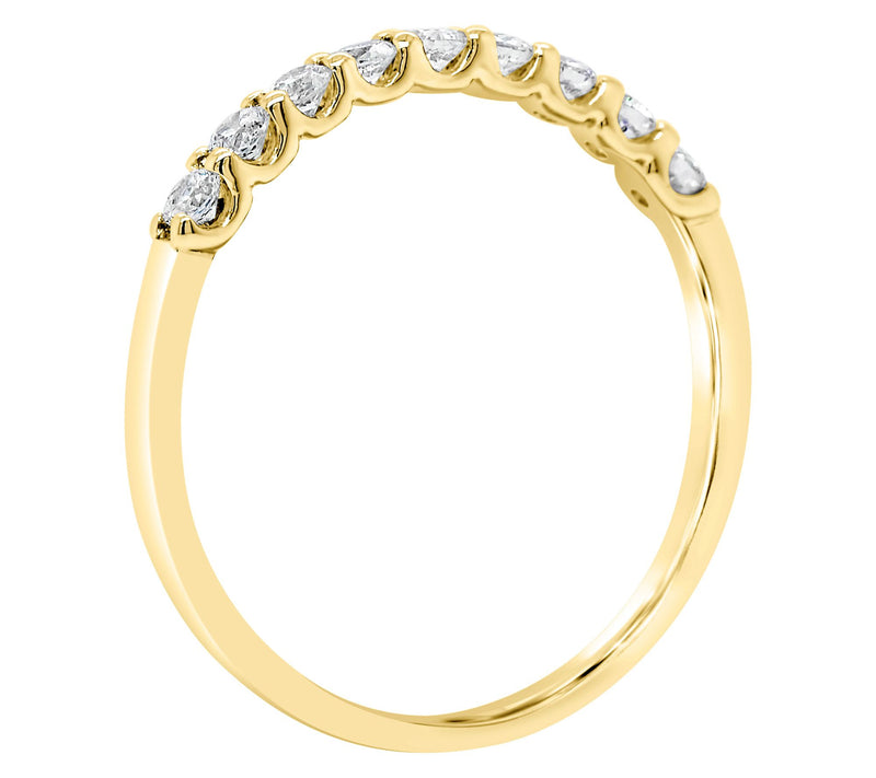 Affinity 14K Gold 1/4 cttw 9-Stone Diamond Ring — View 6