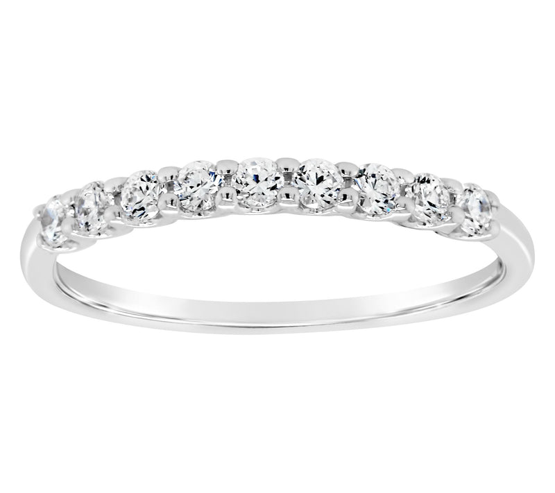 Affinity 14K Gold 1/4 cttw 9-Stone Diamond Ring — View 3