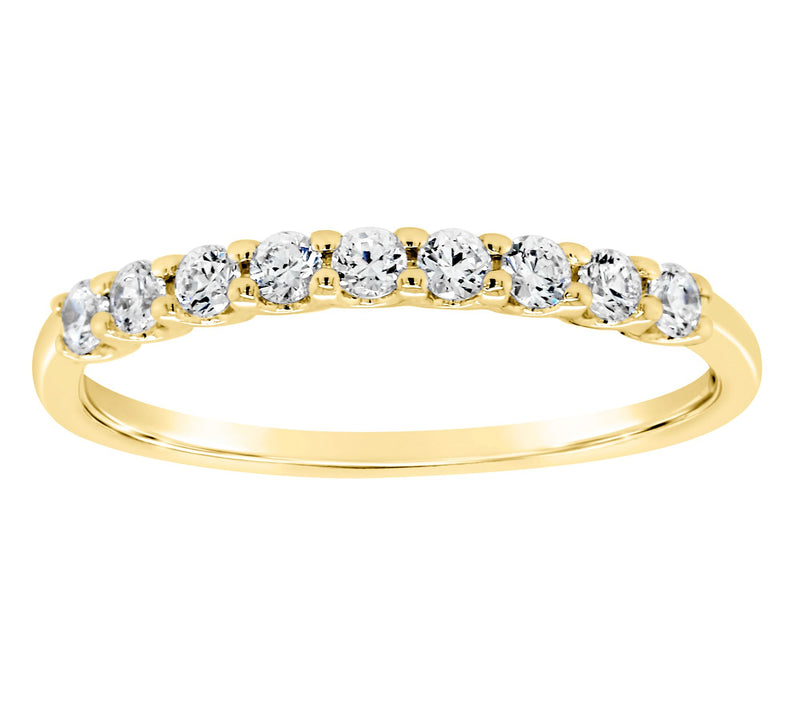 Affinity 14K Gold 1/4 cttw 9-Stone Diamond Ring — Main view