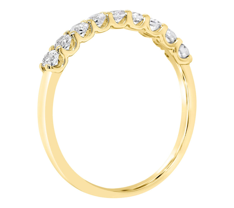 Affinity 14K Gold 4/10 cttw 9-Stone Diamond Ring — View 6