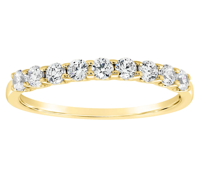 Affinity 14K Gold 4/10 cttw 9-Stone Diamond Ring — Main view