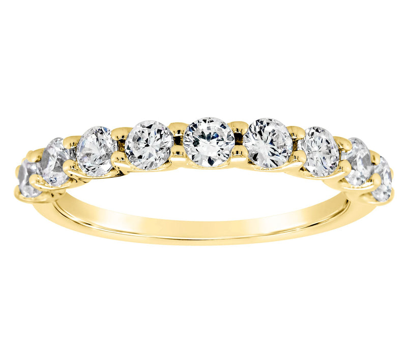 Affinity 14K Gold 8/10 cttw 9-Stone Diamond Ring — Main view
