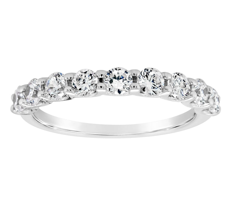 Affinity 14K Gold 8/10 cttw 9-Stone Diamond Ring — View 3
