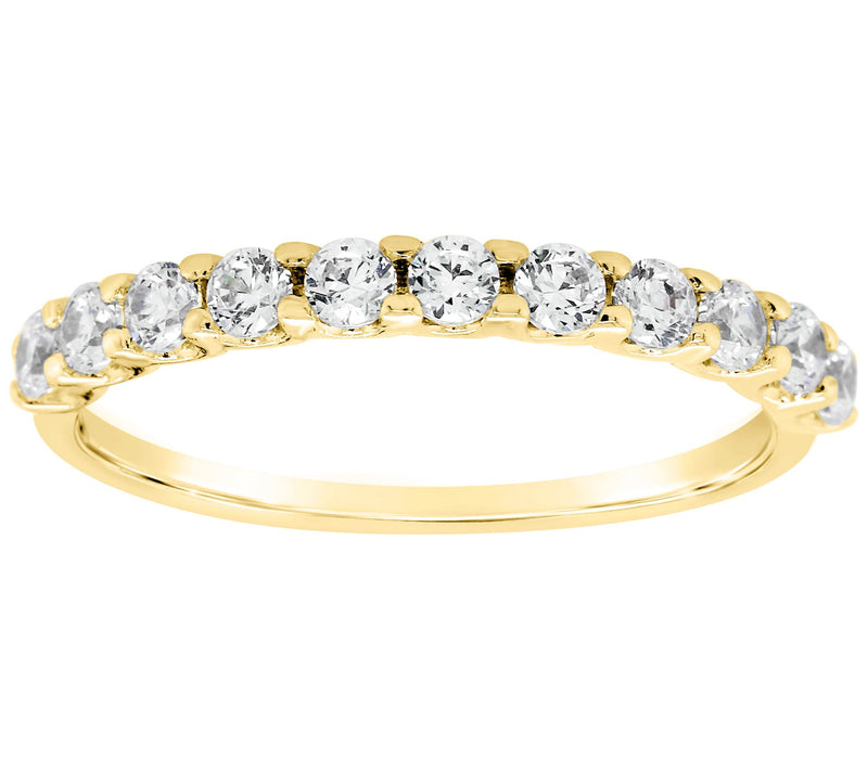 Affinity 14K Gold 1/2 cttw 11-Stone Diamond Ring — View 5