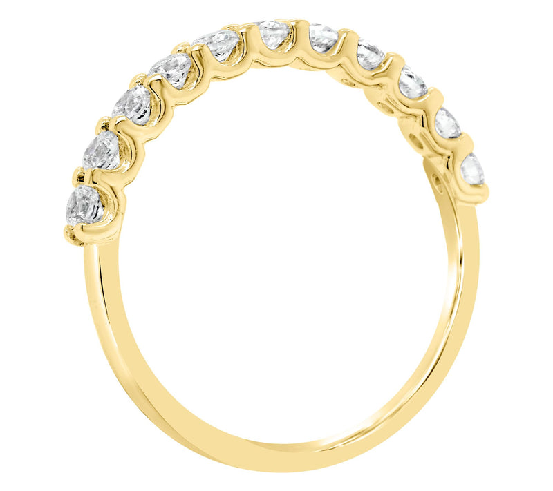 Affinity 14K Gold 1/2 cttw 11-Stone Diamond Ring — View 6