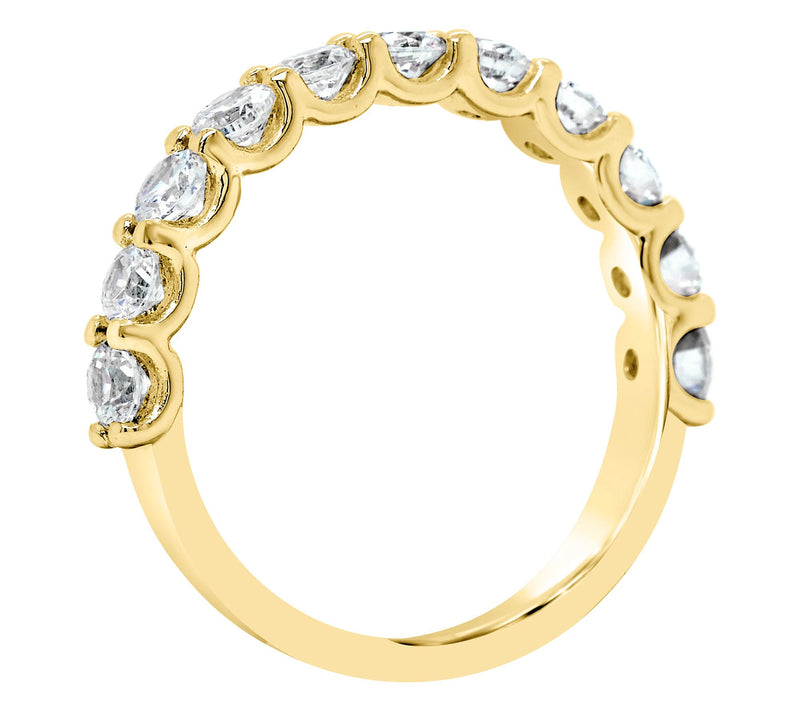 Affinity 14K Gold 9/10 cttw 11-Stone Diamond Ring — View 6