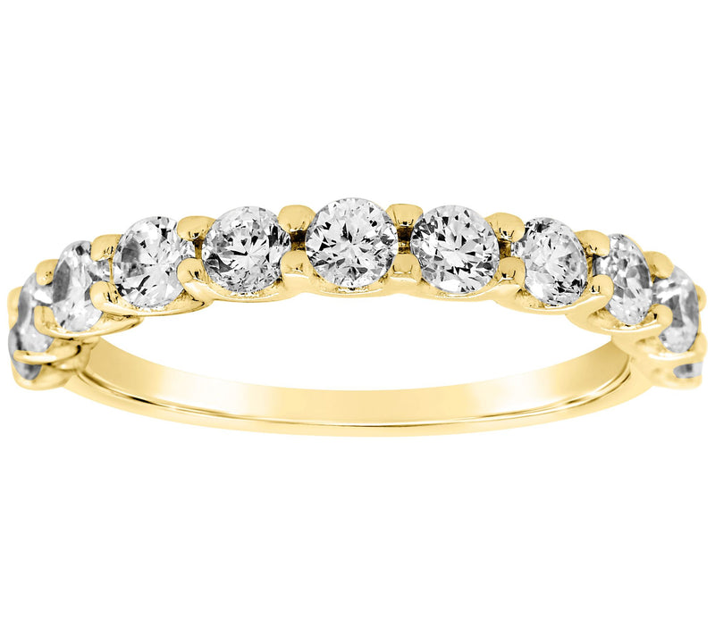 Affinity 14K Gold 9/10 cttw 11-Stone Diamond Ring — View 5