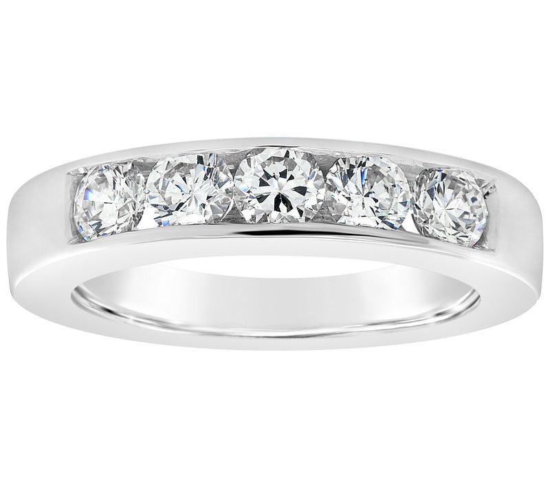 Affinity 14K Gold Channel Set 1.20 cttw Diamond Ring — View 3