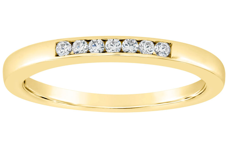 Affinity 14K Gold Channel Set 1/10 cttw DiamondRing — Main view