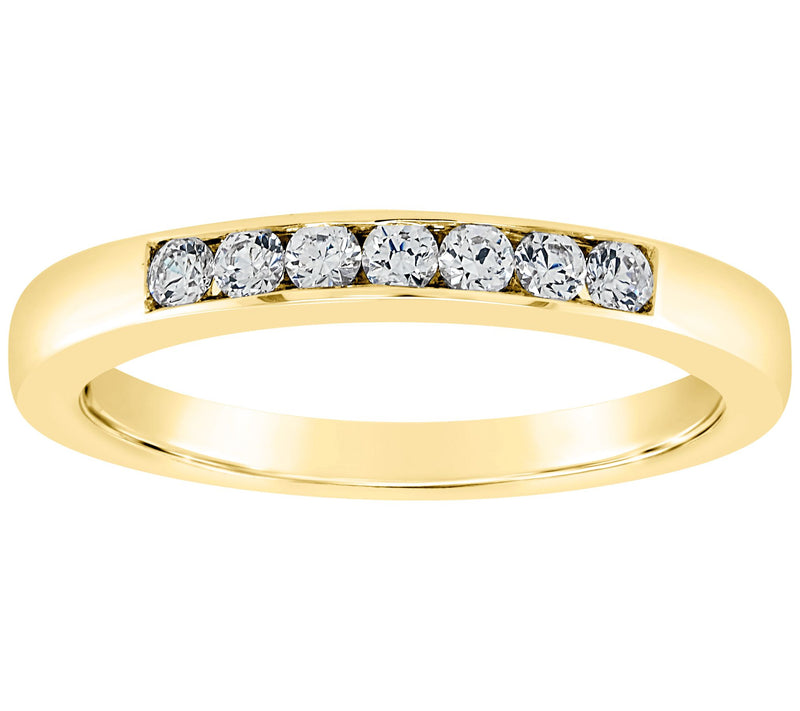 Affinity 14K Gold Channel Set 1/5 cttw Diamond Ring — View 5