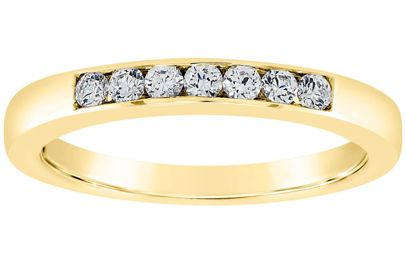 Affinity 14K Gold Channel Set 1/5 cttw Diamond Ring — Main view