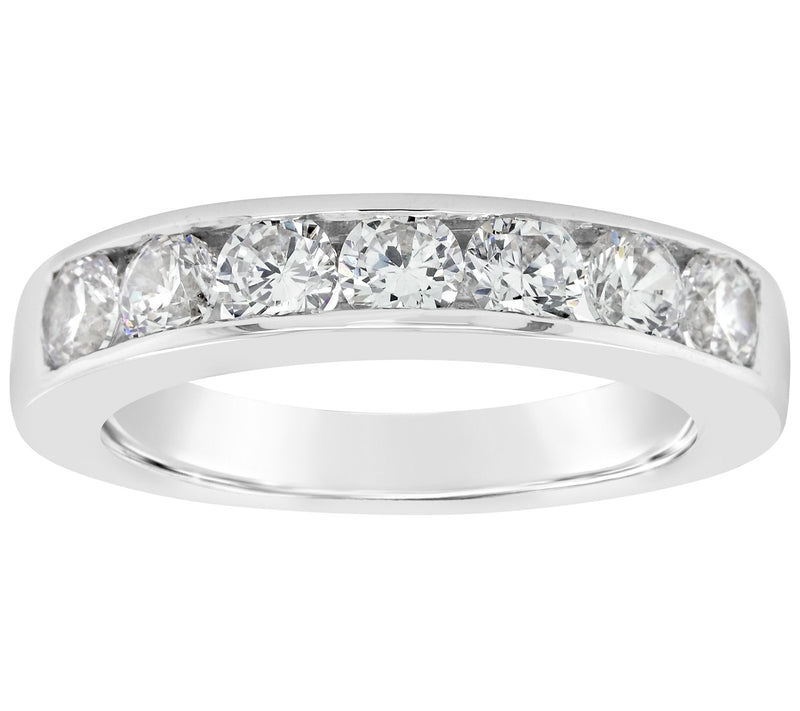 Affinity Channel Set 0.9cttw 7-Stone DiamondRing, 14k Gold — View 3