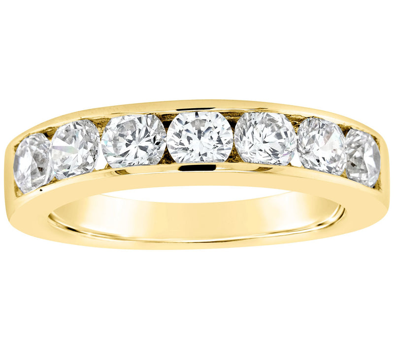 Affinity 14K Gold Channel Set 1.35 cttw Diamond Ring — View 5