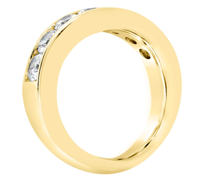 Affinity 14K Gold Channel Set 1.35 cttw Diamond Ring — View 6