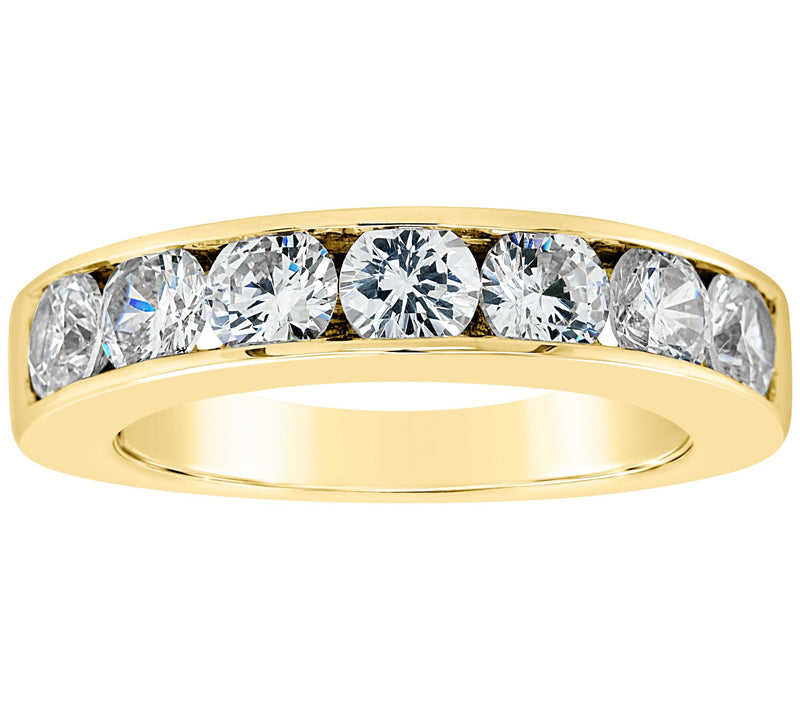 Affinity 14K Gold Channel Set 1.70 cttw D iamond Ring — View 5