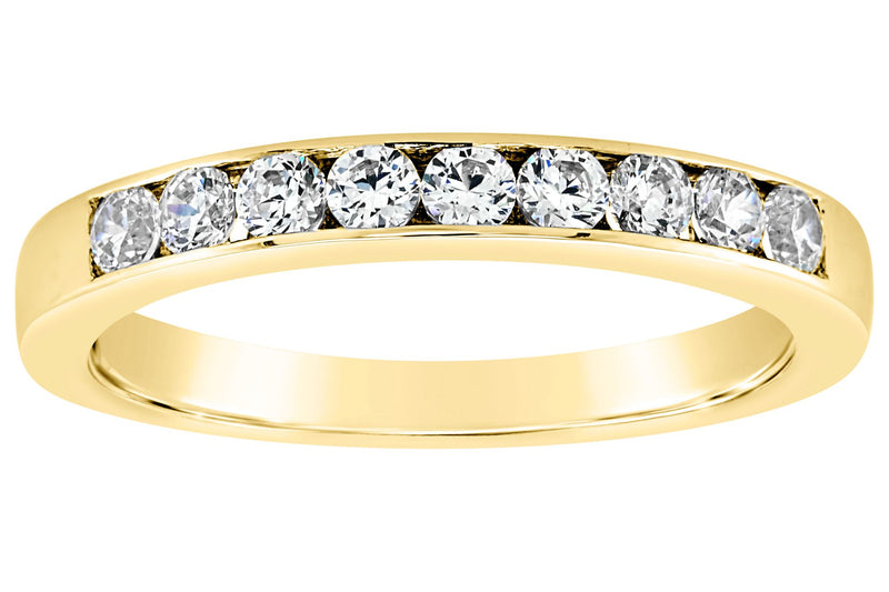 Affinity 14K Gold Channel Set 4/10 cttw Diamond Band Ring — Main view