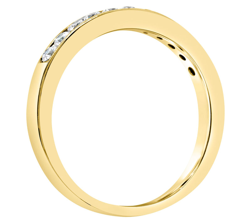 Affinity 14K Gold Channel Set 3/10 cttw Diamond Ring — View 6