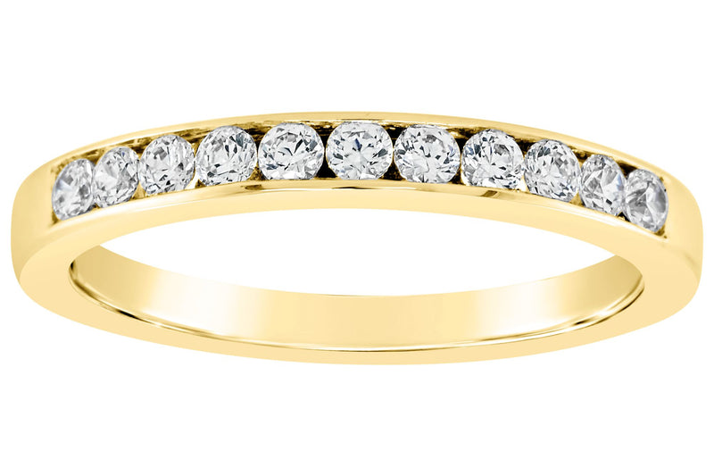Affinity 14K Gold Channel Set 3/10 cttw Diamond Ring — Main view