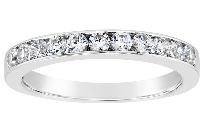 Affinity 14K Gold Channel Set 1/2 cttw Diamond Ring — View 3
