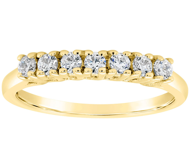 Affinity 14K Gold 3/10 cttw Diamond Band Ring — View 5