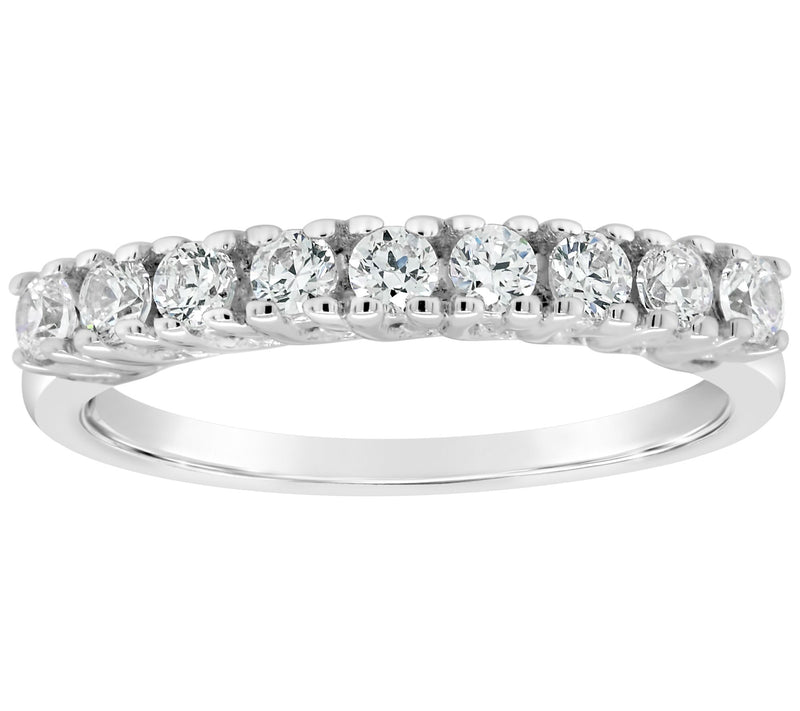 Affinity 14K Gold 4/10 cttw 9-Stone Diamond Ring — View 3