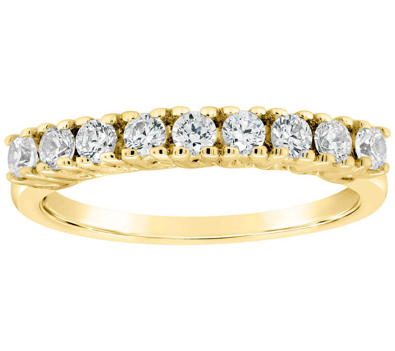 Affinity 14K Gold 4/10 cttw 9-Stone Diamond Ring — View 5