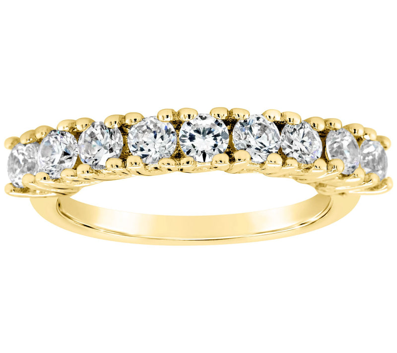 Affinity 14K Gold 8/10 cttw 9-Stone Diamond Ring — Main view