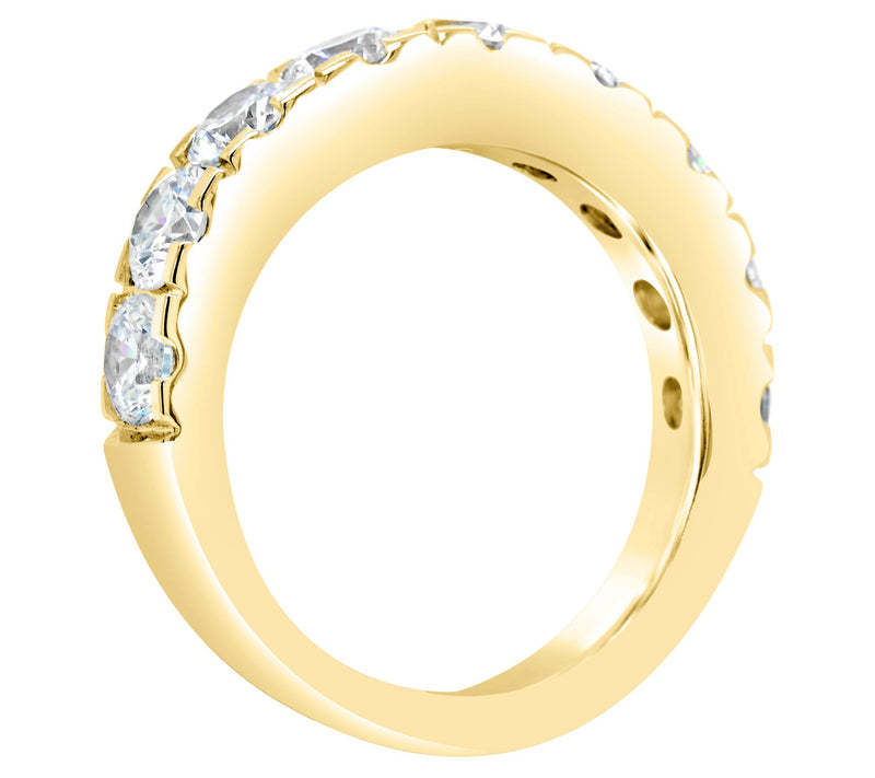 Affinity 14K Gold 2.20 cttw Diamond Band Ring — View 6