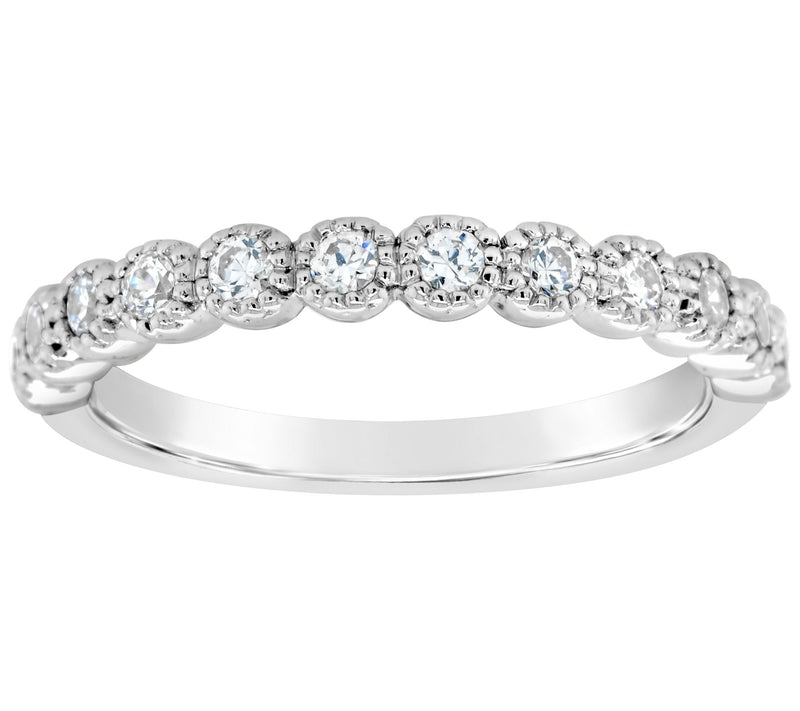 Affinity 14K Gold Milgrain Setting 3/10 cttw Diamond Ring — View 5