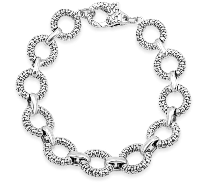 Tiffany Kay Sterling Silver Purl-Knit Link Brac elet — Main view
