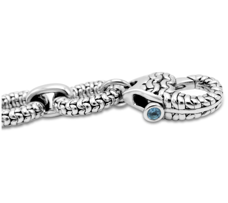 Tiffany Kay Sterling Silver Purl-Knit Link Brac elet — View 3