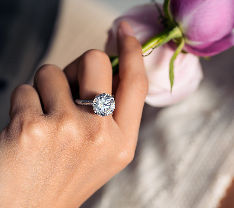 Diamonique 8.40 cttw Engagement Ring, Ster lingSilver — View 7