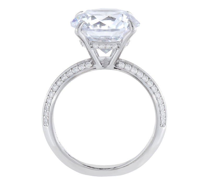 Diamonique 8.40 cttw Engagement Ring, Ster lingSilver — View 2