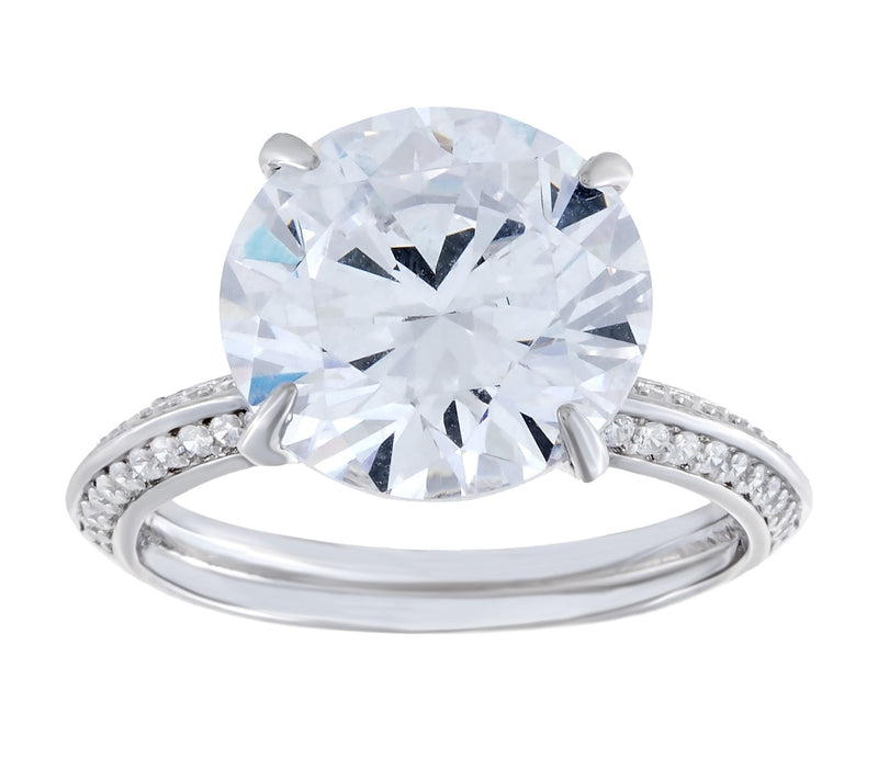 Diamonique 8.40 cttw Engagement Ring, Ster lingSilver — Main view