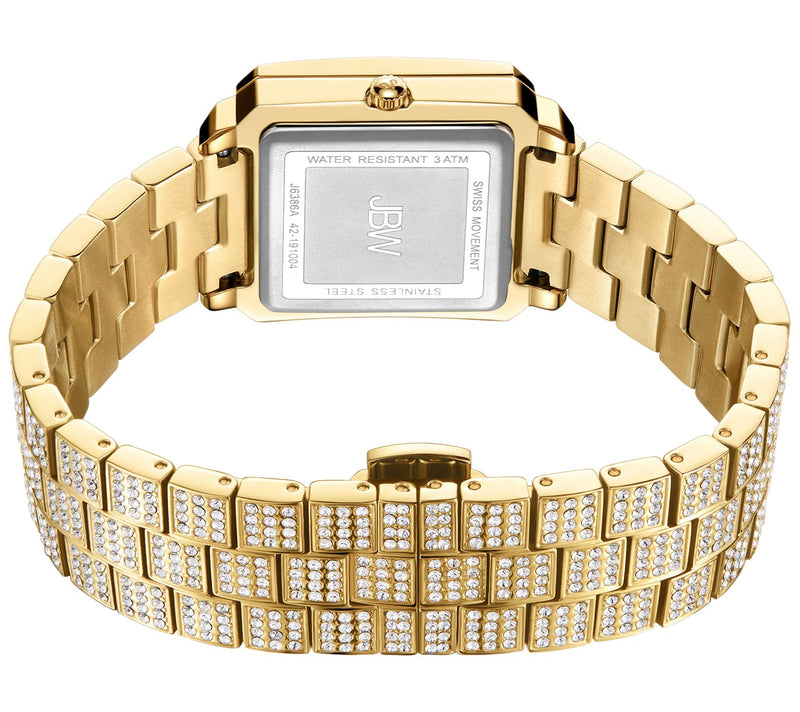 JBW Women's Cristal 1/8 cttw Diamond 18K Gold-Plated Watch — View 3