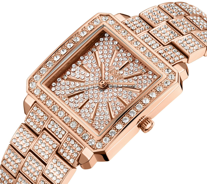 JBW Women's Cristal 1/8 cttw Diamond 18K Rose-Plated Watch — View 2