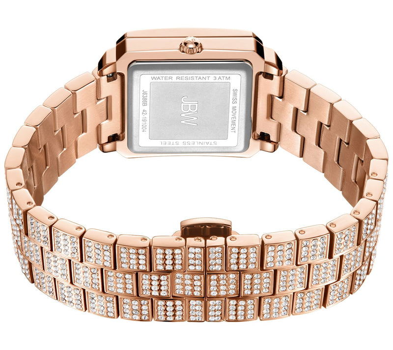 JBW Women's Cristal 1/8 cttw Diamond 18K Rose-Plated Watch — View 3