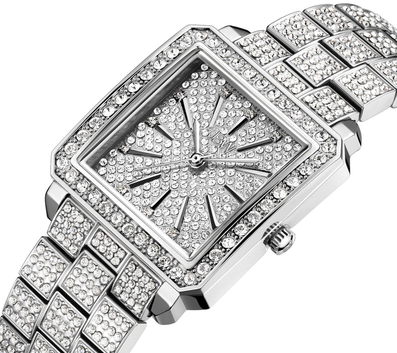 JBW Women's Cristal 1/10 cttw Diamond StainlessSteel Watch — View 2