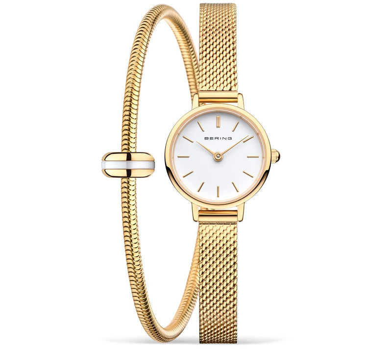Bering Women's Classic Goldtone Watch & Charm Bracelet Set — Main view
