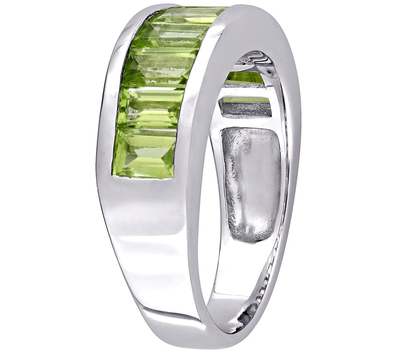 Sterling Silver 2.70 cttw Peridot Ring — View 2
