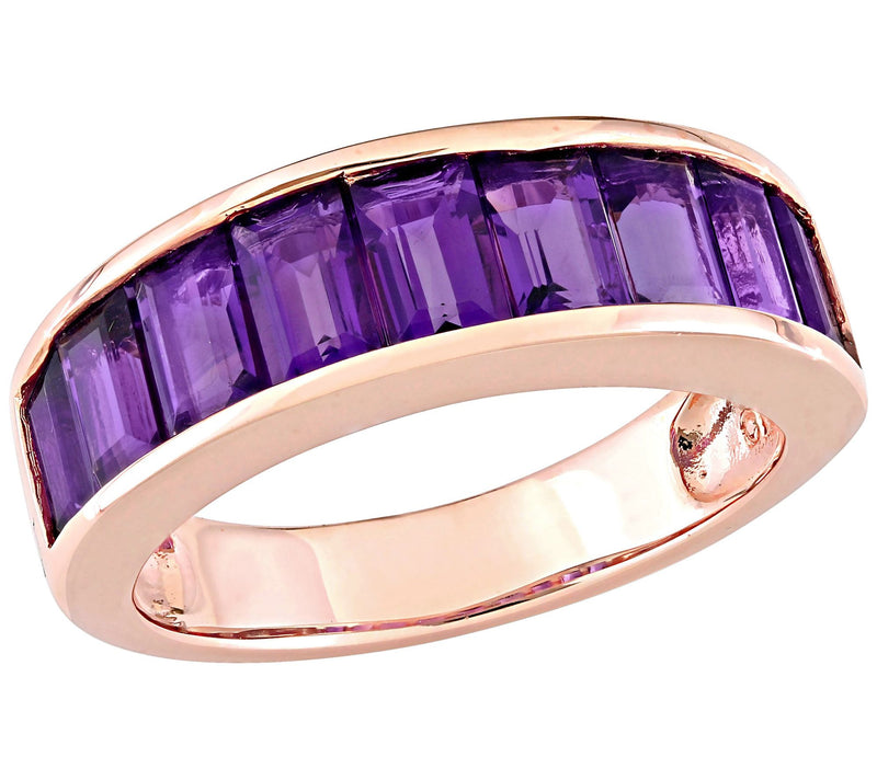 18K Rose Gold-Plated Sterling 2.30 cttw Amethyst Ring — Main view