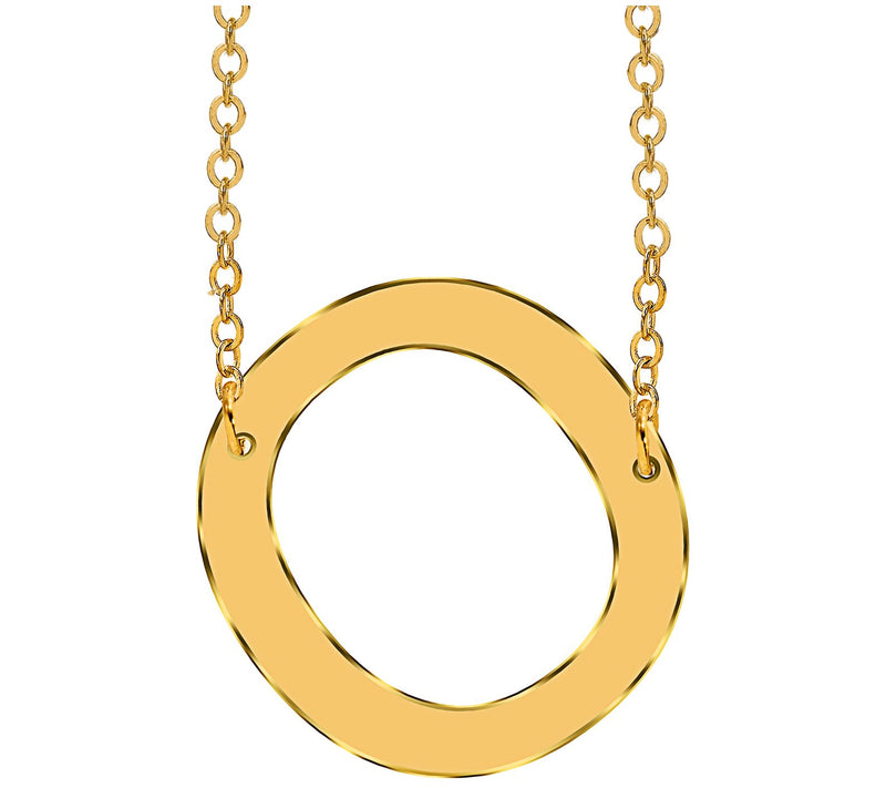 14K Gold-Plated Sterling Silver Personalized Initial Necklace — View 31