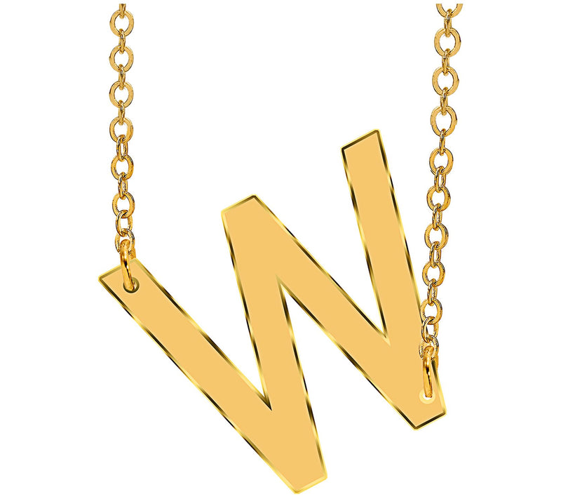 14K Gold-Plated Sterling Silver Personalized Initial Necklace — View 47