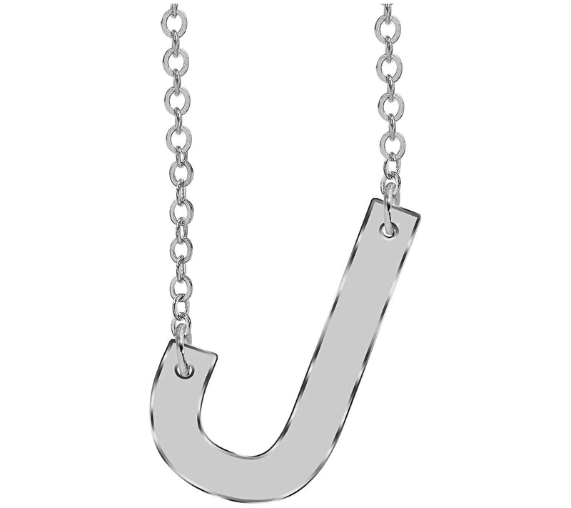 Sterling Silver Personalized Initial Necklace — View 21