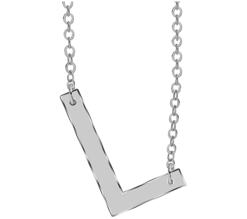 Sterling Silver Personalized Initial Necklace — View 25