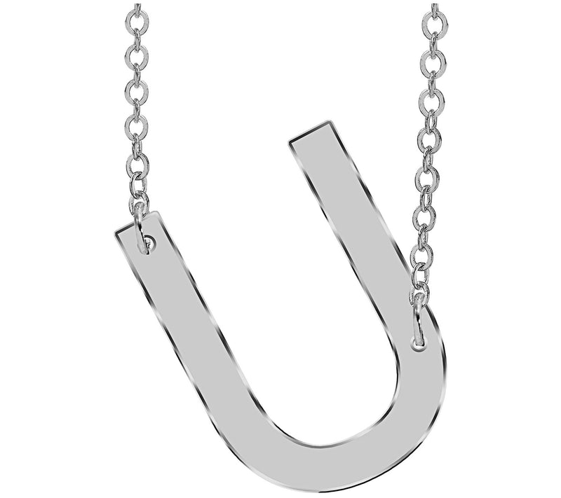 Sterling Silver Personalized Initial Necklace — View 43