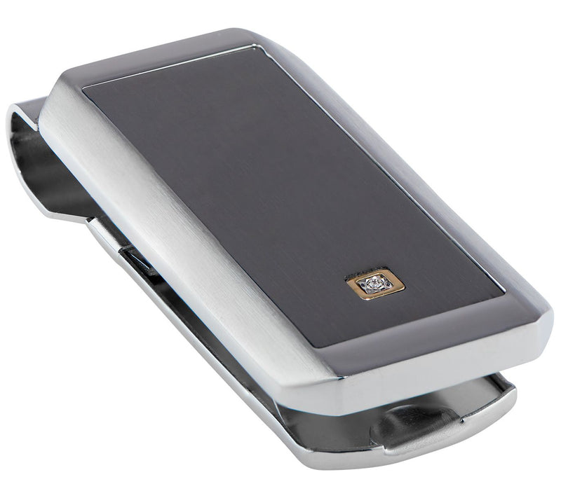 James Michael Men's Stainless Steel Diamond Accent Money Clip — Main view